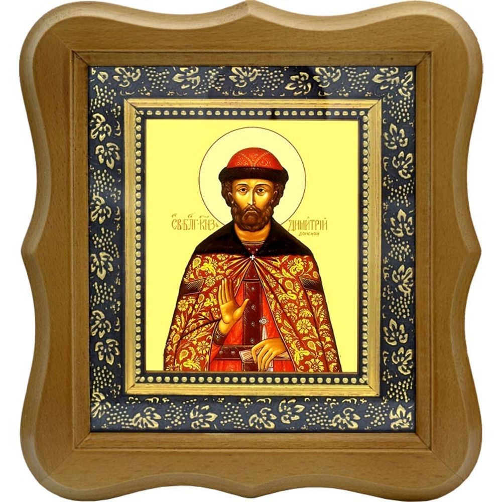Димитрий Донской, благоверный великий князь Московский. Икона на холсте.