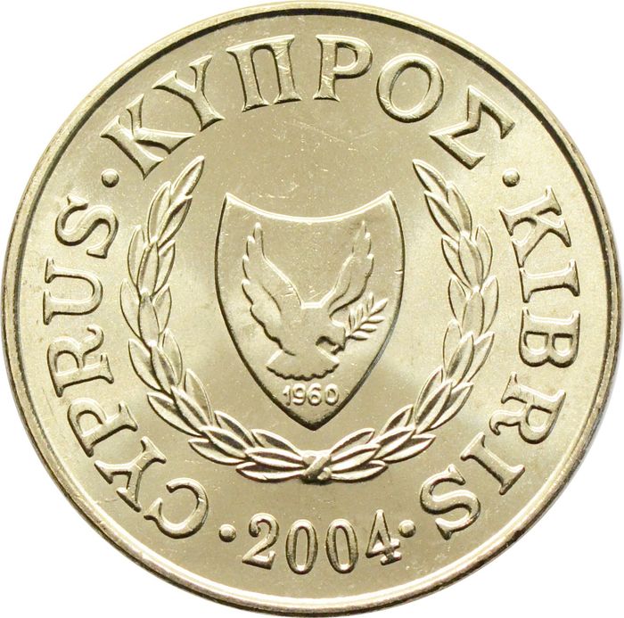 5 центов 2004 Кипр UNC