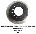 ТОРМОЗНЫЕ ДИСКИ LAND CRUISER PRADO VZJ95,TRJ120,GRJ150 1996-2024 FORTUNER 05- RE