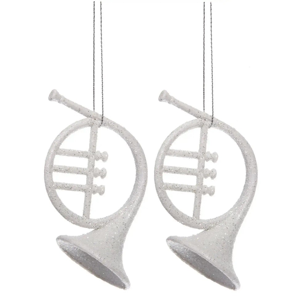 Подвеска «Музыкальная вечеринка» 12 см (набор 2 шт), Белый