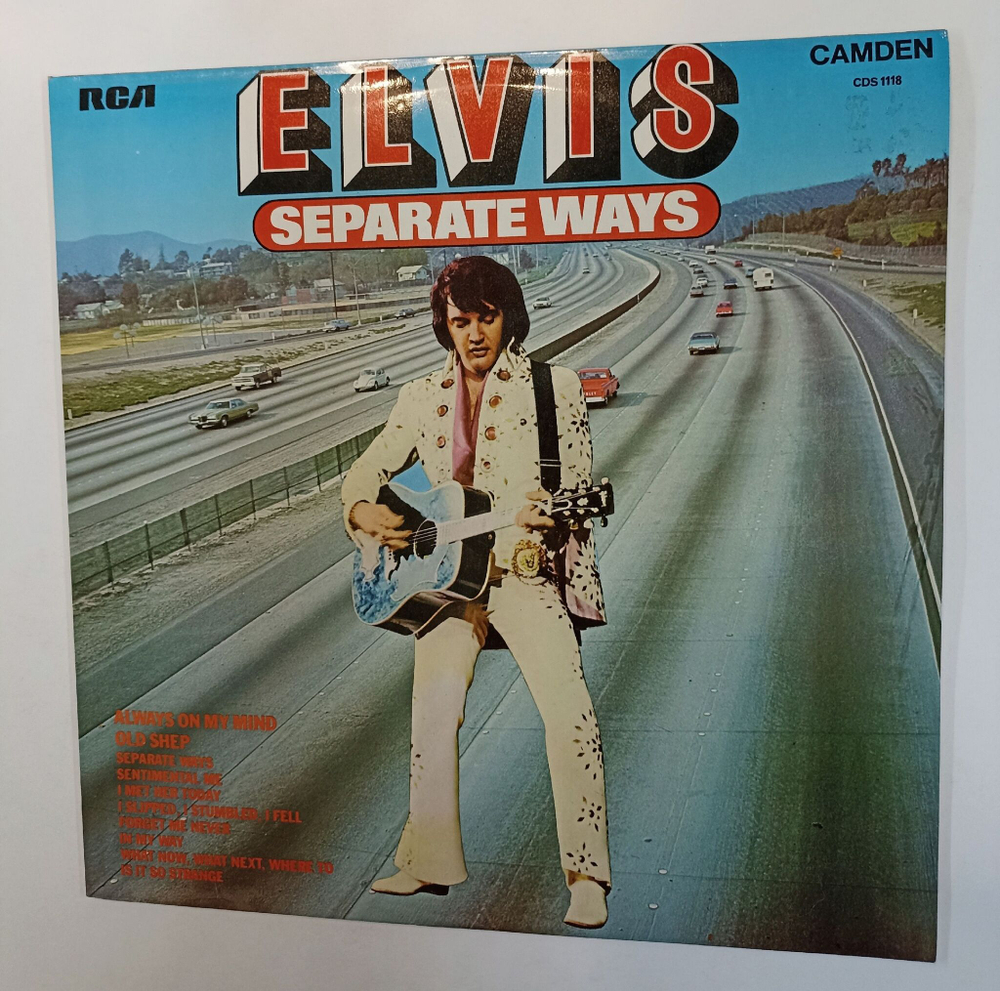 Винтажная виниловая пластинка LP Elvis Separate Ways (UK 1973)