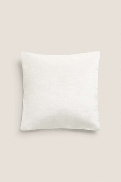 ZARA HOME ОДНОТОННЫЙ ЧЕХОЛ НА ПОДУШКУ, КРЕМОВЫЙ