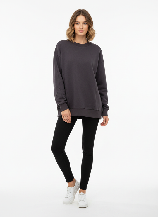 Свитшот унисекс "Простор" цвет темно-серый