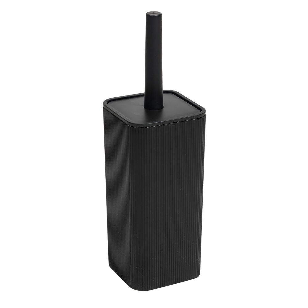 Набор для унитаза РИФ (ерш+подставка) квадратный черный