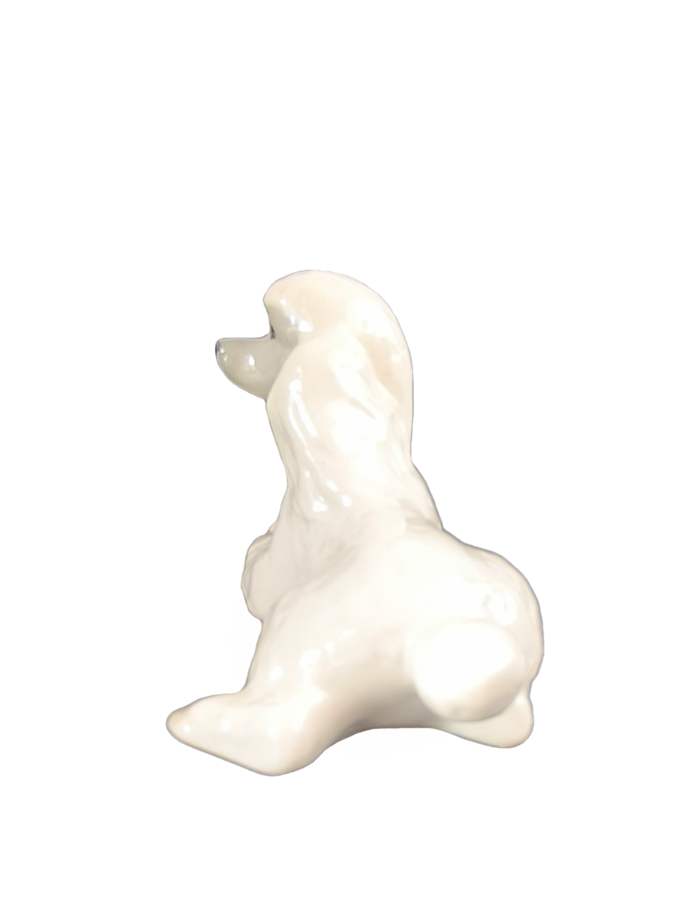 Фарфоровая статуэтка "Белый пудель" ЛФЗ