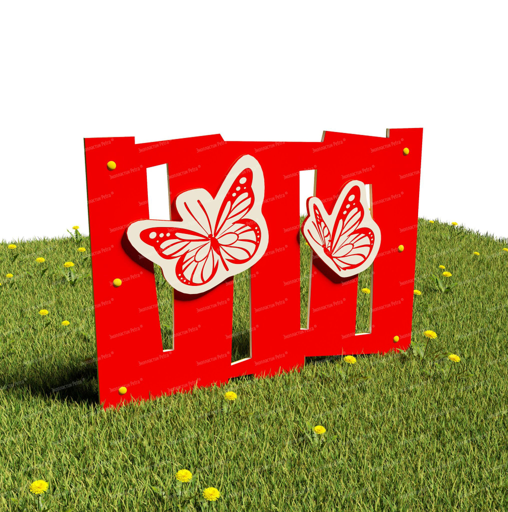 Забор уличный из экопластика 2, секция 1000х740 мм