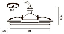 Точечный встраиваемый светильник Arte Lamp