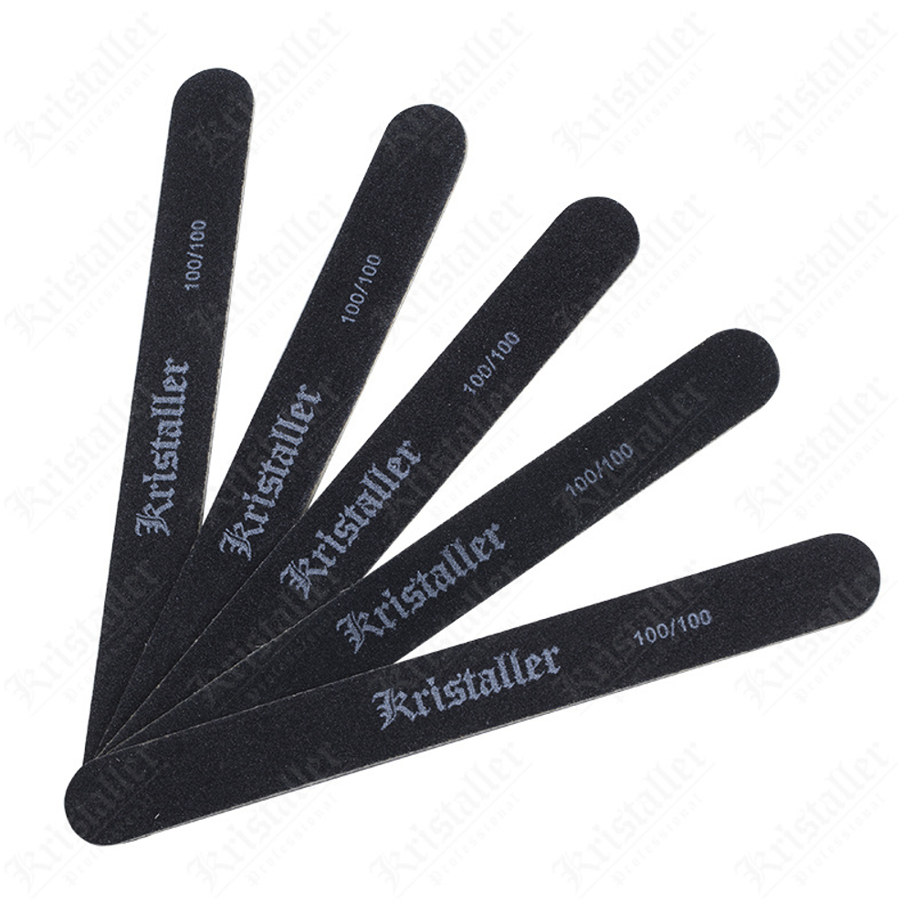 Kristaller Набор одноразовых пилок для ногтей на деревянной основе абразив 100x100, 5шт