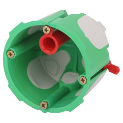 Коробка установочная ЭРА KUU-68-55-unibox двухкомпонентная универсальная зеленая 68х55мм UniBox саморезы IP30