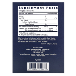 Life Extansion Omega-3 Fish Oil 36 Gummy Bites , Детская Омега 3 в Мармеладках