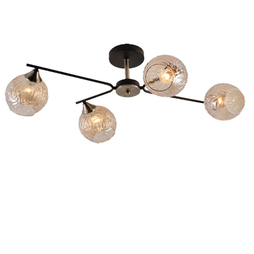 Потолочная люстра Mirastyle MH-1488/4 BK+AB