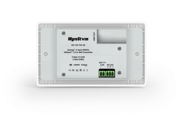 Wyrestorm SW-120-TX3-UK - настенный HDBaseT 3.0 передатчик HDMI2.0 по витой паре до 100 м (4К@60 4:4:4). Поддержка USB-C (питание до 60 Вт) HDCP2.3, USB, де-эмбендинг аудио, PoH (2 напр.). Управление: RS-232. Для английского подрозетника.