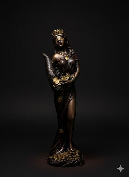 Статуэтка Богини Фортуны (Тихе) с рогом изобилия