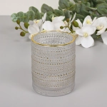 Подсвечник «Хрустальный блеск» 8,5*10 см, Белый