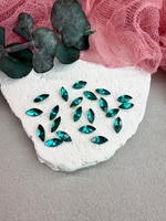 Наветт Navette 10*5 мм, Blue zircon