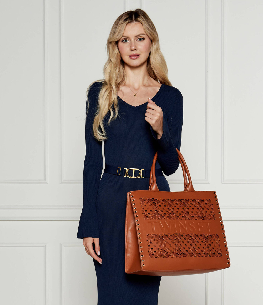 Сумка-шопер TWINSET - коричневый(242TB7370)