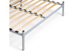 Полутораспальная кровать Фади 140х200 серая