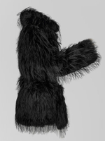 Полушубок Lucky Marten 2301 со скрытыми застежками и поясом