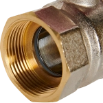 Кран шаровой полнопроходной ROMMER - 1"1/4 (ВР/ВР, PN40, ручка-бабочка)