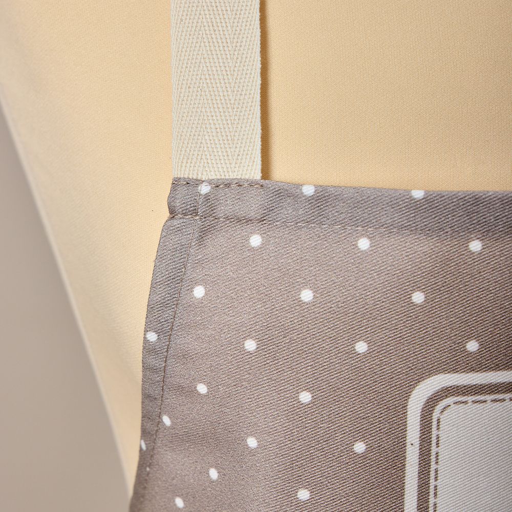 ФАРТУК "FAMILY FARM",60Х70СМ 100% ХЛОПОК, КАПУЧИНО, КАЙМА,ТВИЛ,ПРОПИТКА