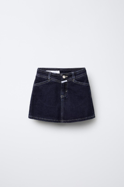 ZARA ДЖИНСОВАЯ ЮБКА, СИНИЙ