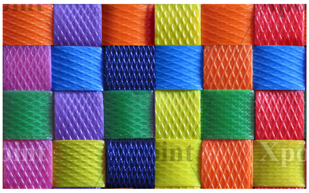 Микровелюр Xpoint (Икспоинт) 0051.01 Цветная плетенка