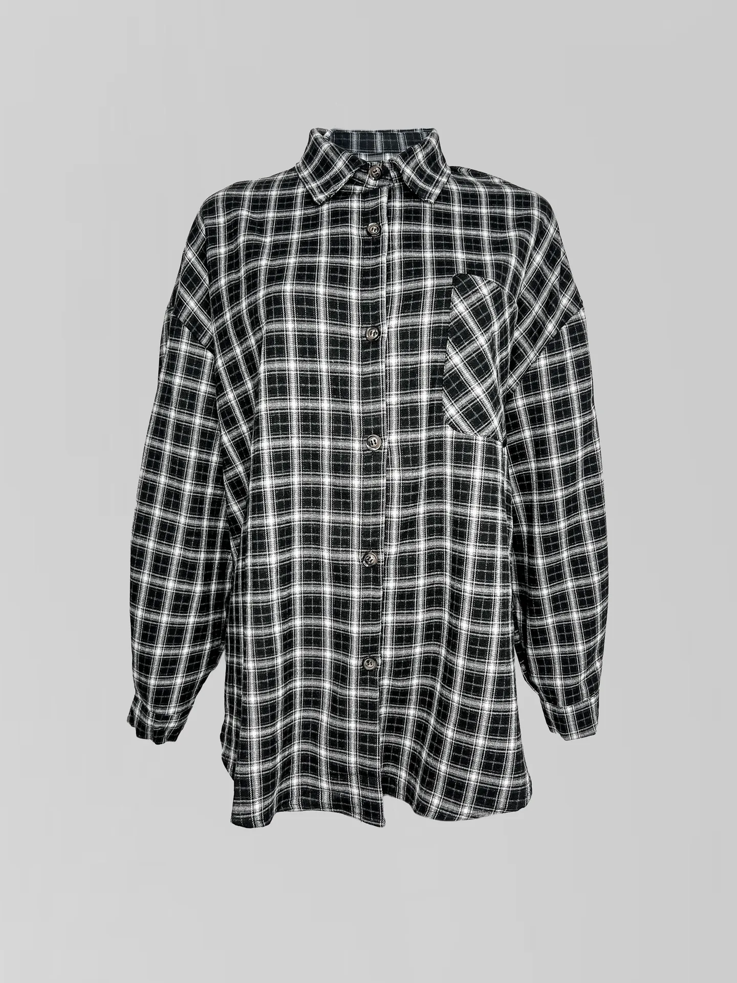 Рубашка Lan Lan 9136 удлиненная в клетку