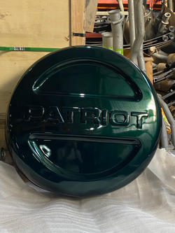 Чехол запаски УАЗ-PATRIOT R-18 пласт.краш.(цв.АМУЛЕТ АММ зеленый)"Пром-Деталь"