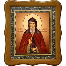 Марк Псково-Печерский преподобный. Икона на холсте.