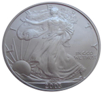 США 1 доллар 2003 Шагающая свобода СЕРЕБРО сертификат коробка