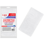 Салфетка из МИКРОФИБРЫ 50х100 см WHITE ULTRA DENSE OVERLOCK белая 280 г/м2 LAIMA HOME (3 штуки в упаковке)