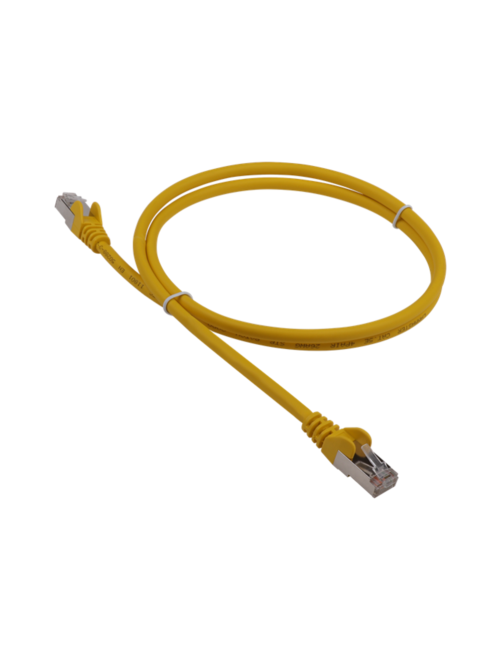 Патч-корд LANMASTER LSZH FTP кат.5e, 7.0 м, желтый