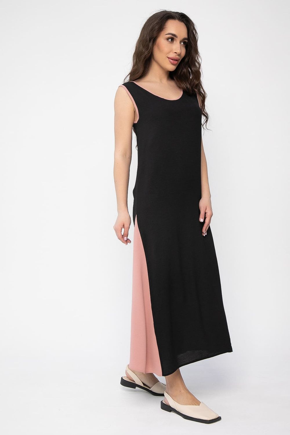 Сарафан Новый сезон (черно-розовый) П13630-10М LT Collection