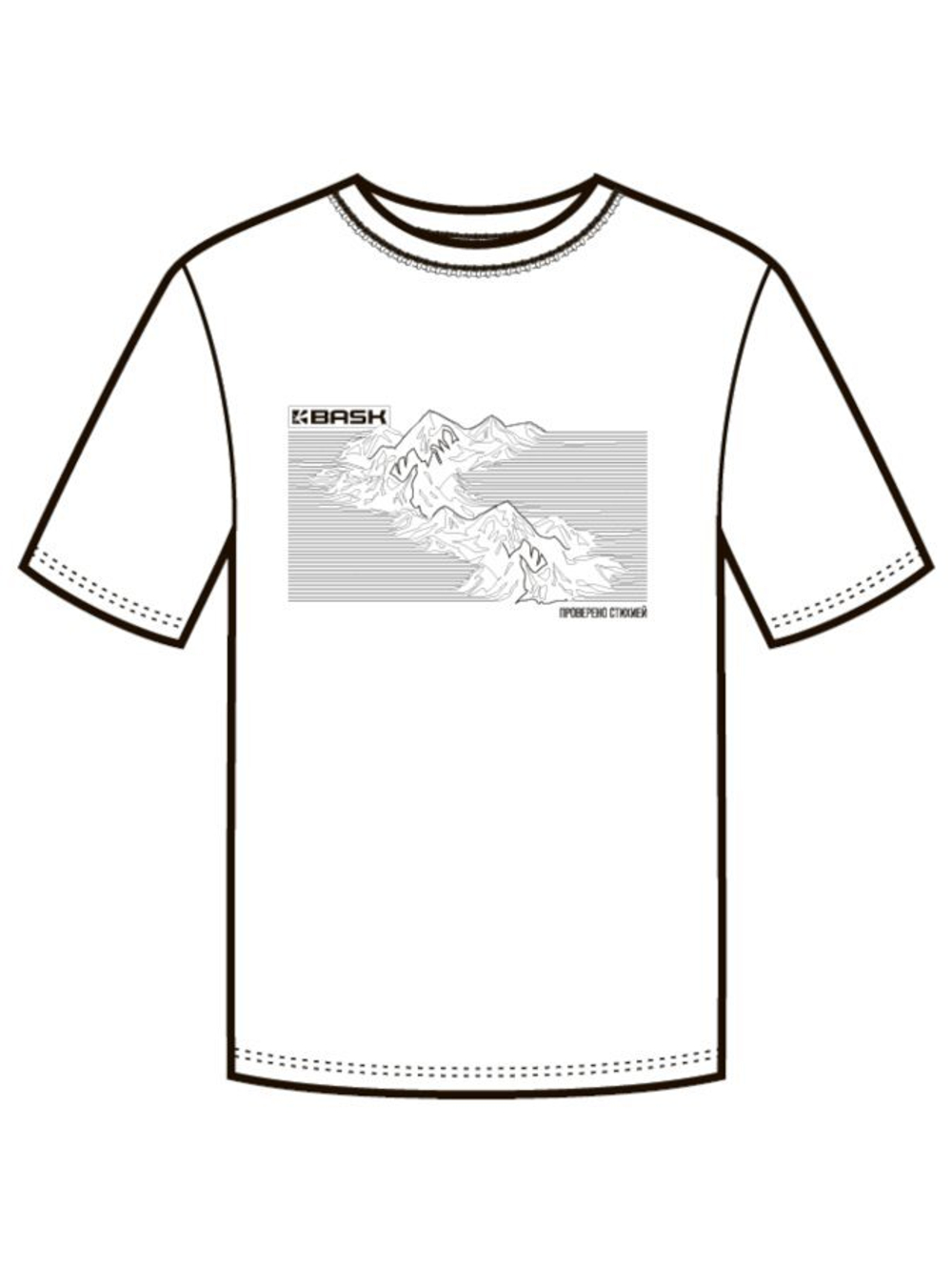 ФУТБОЛКА МУЖСКАЯ BASK TOPOGRAPHY MT V2