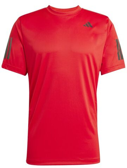 Теннисная футболка Adidas Club 3-Stripes - better scarlet red