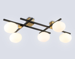 LH51015/5 BK/BS/FR черный/латунь/белый матовый G9*5 max 28W 800*560*170