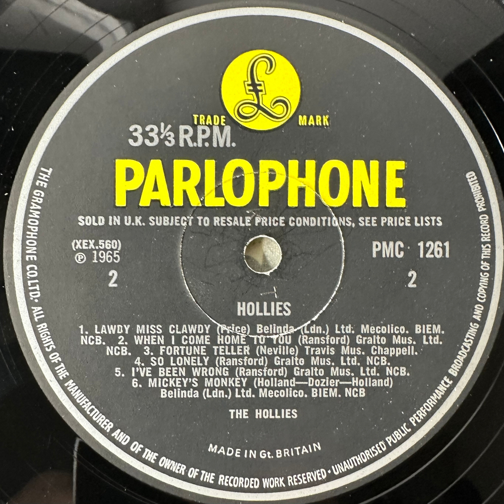 Hollies ‎– Hollies (Англия 1965г.)