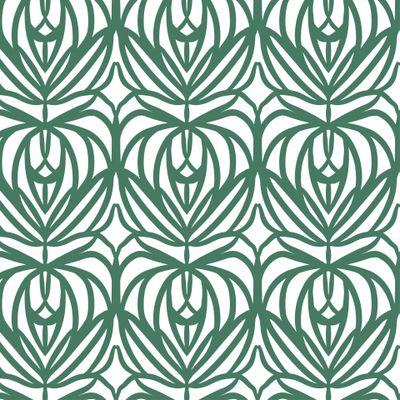 Абстрактный бесшовный паттерн, геометрический зеленый узор, похожий на кружево