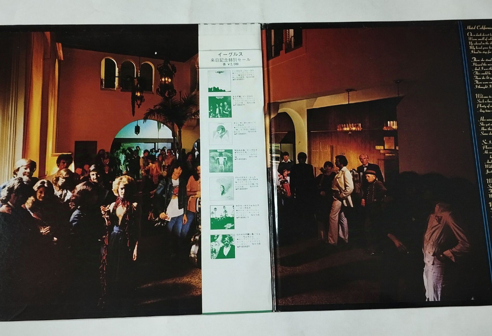 Винтажная виниловая пластинка LP Eagles Hotel California (Japan 1981) (Green Obi) Victim Of Love