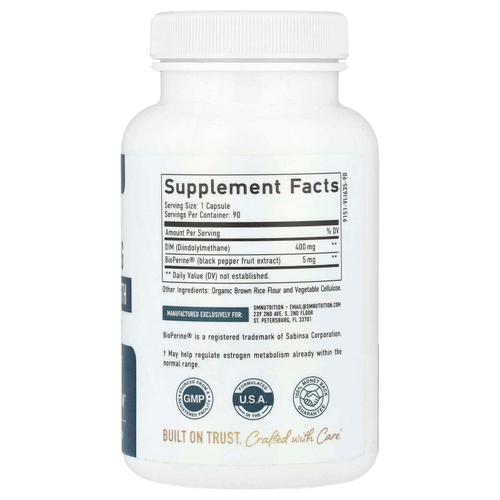SMNutrition, DIM, 400 мг, 90 капсул
