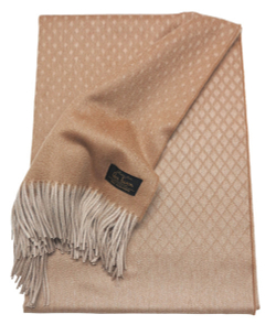 Плед 147х183 Glen Saxon Diamond Natur Sand