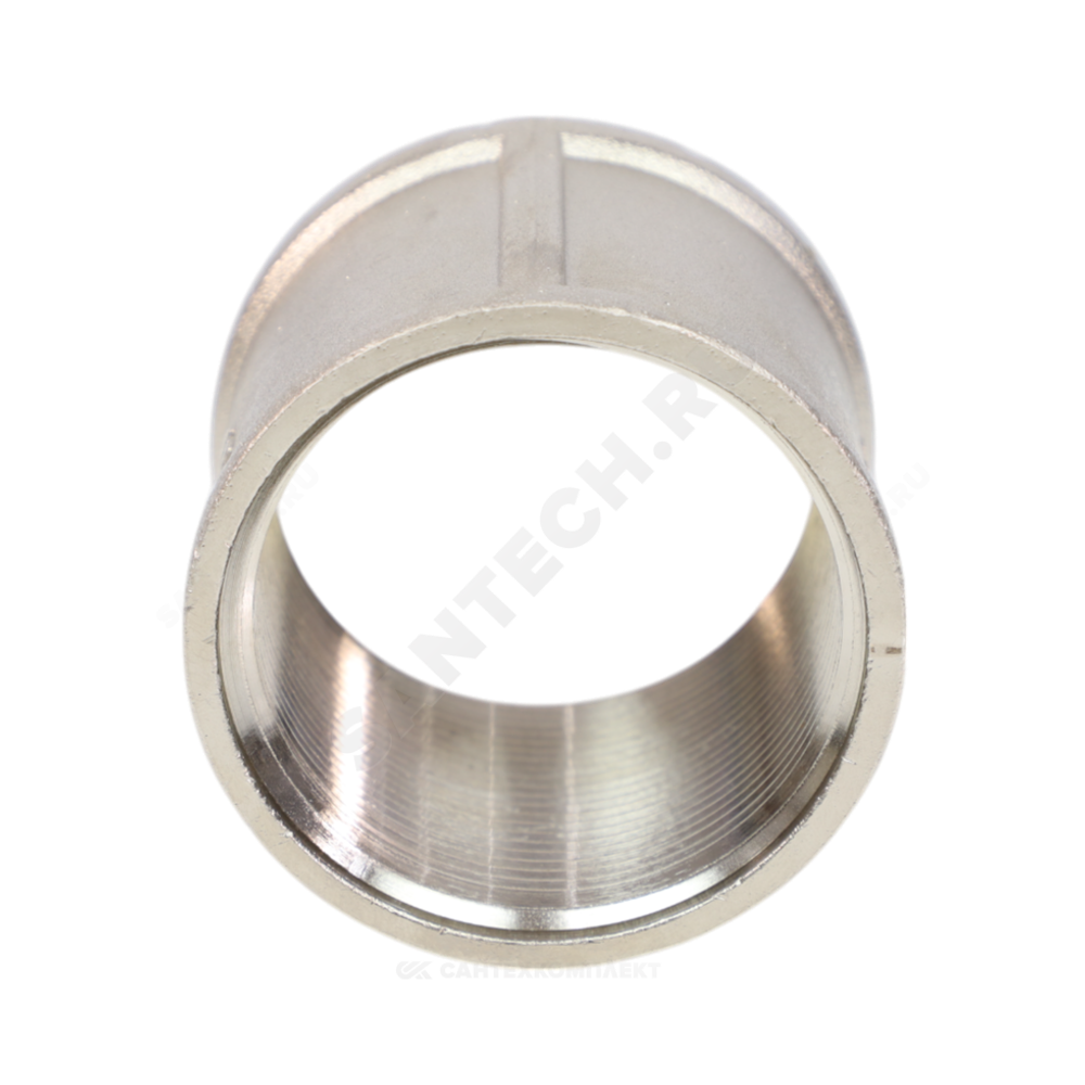 Муфта латунь никель Ду 32 (1 1/4") ВР/ВР VALFEX VF.170.N.114
