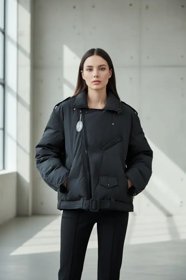 Женский короткий пуховик «DINU»