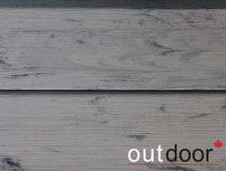 Доска заборная Ромбус ДПК Outdoor 122*22*4000 мм. браш серая микс