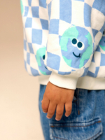 Толстовка для мальчика Next E60-821, Молочный, Голубой