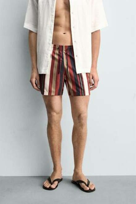 ZARA ПЛАВКИ В ПОЛОСКУ, РАЗНОЦВЕТНЫЙ