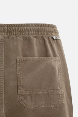 ZARA БРЮКИ-ДЖОГГЕРЫ ИЗ ТКАНИ С ЭФФЕКТОМ ПОТЕРТОСТИ, КОРИЧНЕВЫЙ