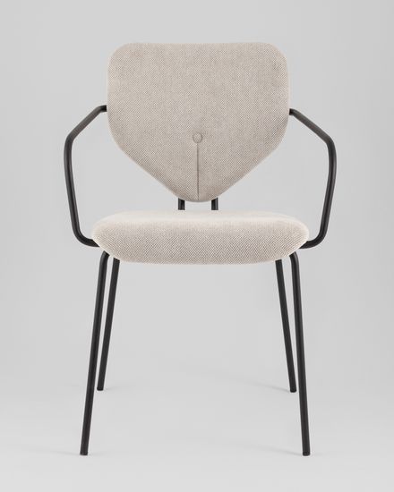 Стул обеденный Masey с подлокотниками бежевый