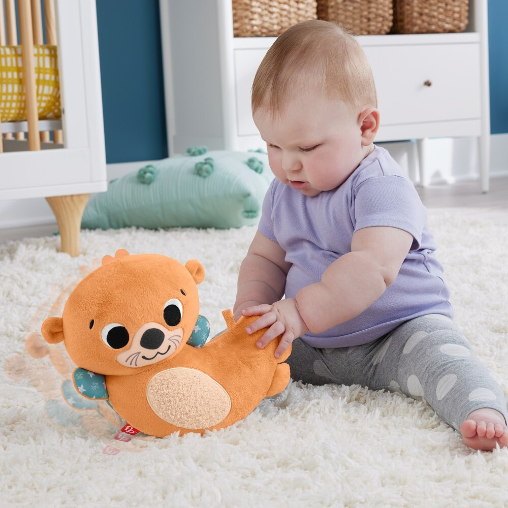 Fisher-Price / Качающаяся выдра 2-в-1 подушка для животика с мягкой книжкой/ HXG96