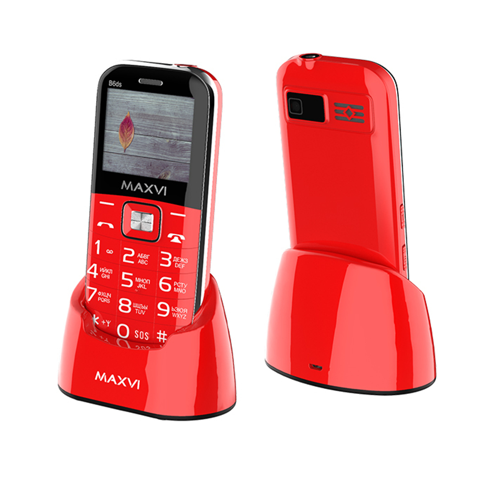 Сотовый телефон Maxvi B6ds Red